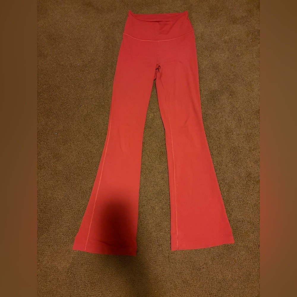 lululemon athletica Red/Orange Flared Pants